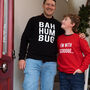 Bah Humbug Scrooge Adult And Child Sweatshirt Set, thumbnail 1 of 2