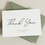 Script Thank You Card Personalised, thumbnail 4 of 4