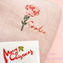Embroidered Birth Flower Scarf In A Box, thumbnail 4 of 12