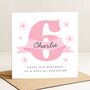 Personalised 6th Pink Birthday Card For Daughter, thumbnail 2 of 7