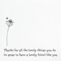 Thank You For All The Things You Do Porcelain Square Friendship Coaster Keepsake Gift, thumbnail 3 of 3