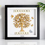 Gift For Grandma Personalised Wooden Grandchildren Family Tree Frame, thumbnail 7 of 11