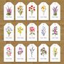Flower Place Card Luggage Tags, thumbnail 2 of 12