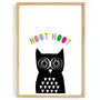 Peekaboo Owl Print, Children's Art Picture, thumbnail 2 of 7