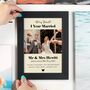 Personalised Married One Year Paper Anniversary Photo Print, thumbnail 1 of 7