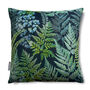 Luxury Super Soft Velvet Cushion Ferns Floral, thumbnail 1 of 8
