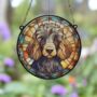 Poodle Stained Glass Effect Suncatcher, thumbnail 2 of 3