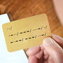 Morse Code I Love You Reveal Wallet Card Keepsake, thumbnail 3 of 10