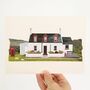 Personalised House Portrait Recycled Paper Artwork, thumbnail 9 of 10