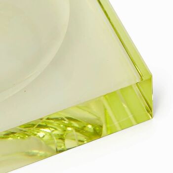 Italians Do It Better Glass Tray Yellow/Green, 2 of 3