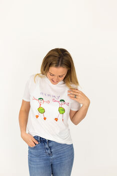 Personalised Child's Drawing Women's T Shirt, 4 of 4