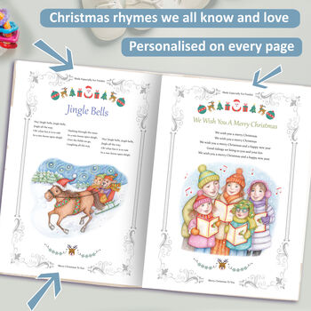 Christmas Carols, Nursery Rhymes And Personalised Poems Book, 5 of 9