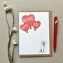 Bichon Frise Happy Valentine's Card, thumbnail 1 of 2