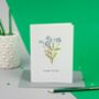Personalised Herbs And Flowers Greetings Card, thumbnail 1 of 12
