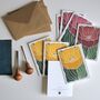 Tulip In Bloom Linocut Notecards Set Of Eight, thumbnail 1 of 6