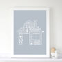 Personalised 'Typographic' New Home Print, thumbnail 3 of 5
