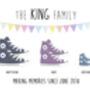 Personalised Converse Print | Customised Trainers Print, thumbnail 3 of 9