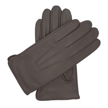 Hinton. Men's Silk Lined Leather Gloves, 4 of 9