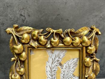 Gold Ornate 6x4 Picture Gold Frame With Cherry Design, 5 of 8