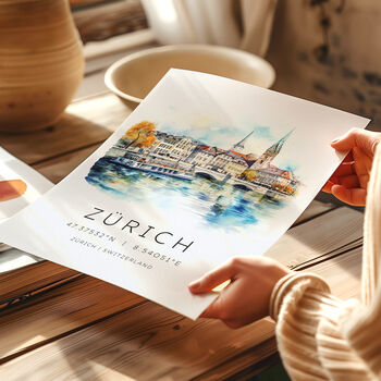 Zurich Travel Print, 4 of 7