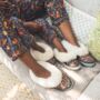 Childrens Leopard Sheepers Slippers, thumbnail 1 of 8