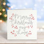 Merry Christmas My Love Heart Xmas Card, thumbnail 1 of 2