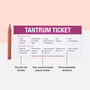 Little Ticket Book Of Tantrums | Playful Emotional Expression Cards, thumbnail 3 of 7