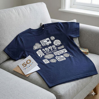 'Events Of 1976' Bespoke 50th Birthday Gift T Shirt, 6 of 11