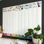 Large 2025 Rainbow Wall Planner Pet Calendar, thumbnail 2 of 9