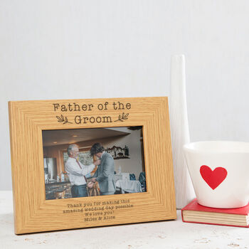 Personalised Father Of The Bride Wedding Photo Frame, 5 of 9
