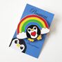 Rainbow Penguin Pride Enamel Pin, thumbnail 5 of 6