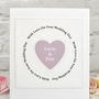 'Heart' Handmade Personalised Wedding Card, thumbnail 2 of 2