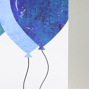 Blue Balloons Birthday Card, 9 of 10