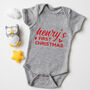 Personalised Baby First Christmas Babygrow, thumbnail 2 of 2
