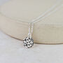 Sterling Silver Dinky Leopard Print Pendant Dark, thumbnail 3 of 3