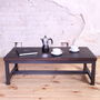 Sleek Steel Industrial Style Coffee Table, thumbnail 1 of 6