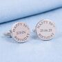 Personalised Happy Birthday Cufflinks, thumbnail 1 of 6