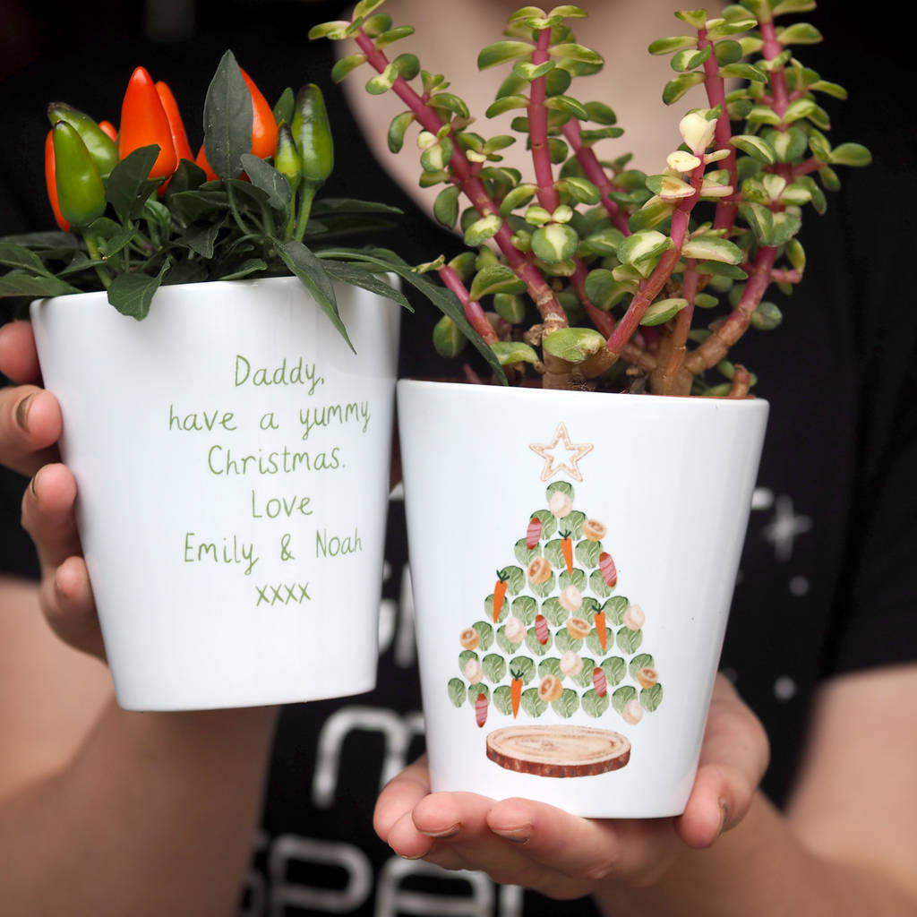 Vegetable Christmas Tree Plant Pot Gift By So Close | notonthehighstreet.com