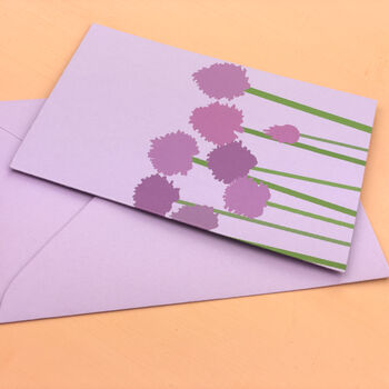 Herb Themed Greetings Card With Chives Seeds, 3 of 5