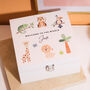 Personalised White Safari Keepsake Memory Box Gift For New Borns Birthday, thumbnail 1 of 5