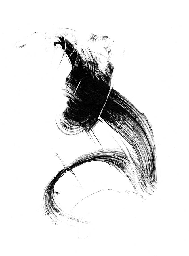 Print Of Original Black And White Abstract By Paul Maguire