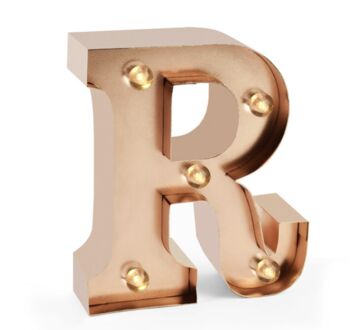 Mini Copper Light Up Letters, 4 of 6