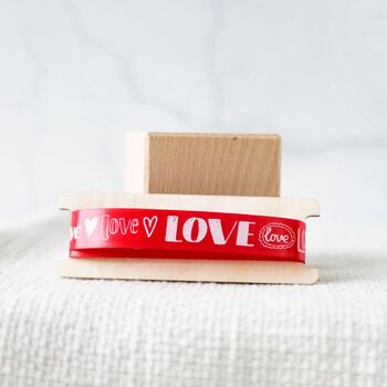 Giftwrap Ribbon, Love, 15mm, 5 of 7