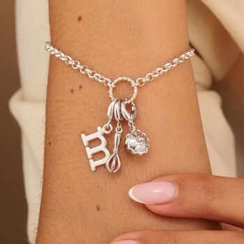 Whisk Charm Necklace, Sterling Silver Or 18ct Gold Plated, 6 of 12