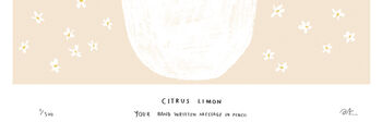 Personalised Lemon Tree Print, 7 of 7