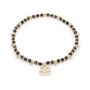 Raven Black Spinel Stretch Bracelet Or Stack, thumbnail 2 of 5