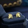 Sterling Silver Spartan Helmet Stud Earrings, thumbnail 2 of 12