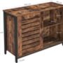 Industrial Sideboard Cabinet With Sliding Doors, thumbnail 3 of 7