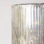 Vintage Silver Ribbed Hurricane Glass, thumbnail 3 of 3