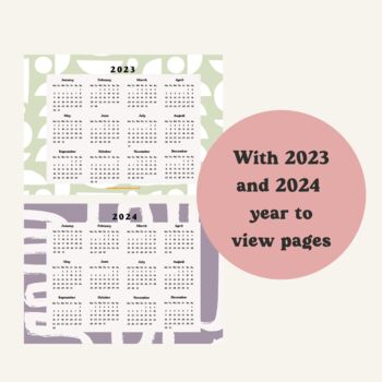 2023 Desk Calendar A5 | Abstract Lines, 12 of 12
